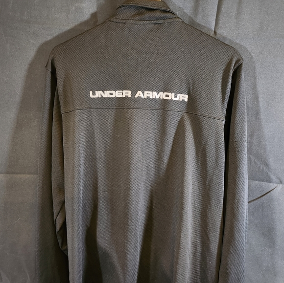 Men's Black Under Armour Full-zip Sweater - Picture 2 of 3
